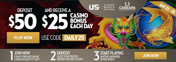 caesars casino online no deposit bonus codes